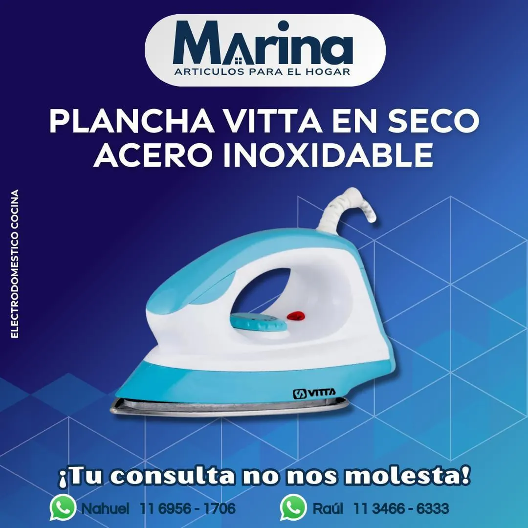 Plancha Vitta en Seco Acero Inoxidable